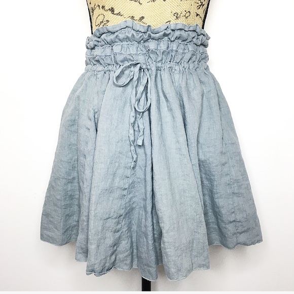 CP Shades Linen Skater Skirt - Picture 1 of 7